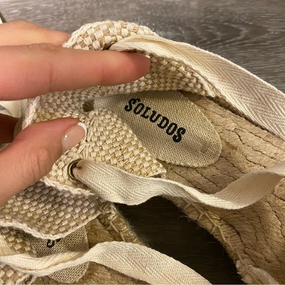 SOLUDOS | Striped Gladiator Platform Sandals Size 8.5 - Picture 4 of 12